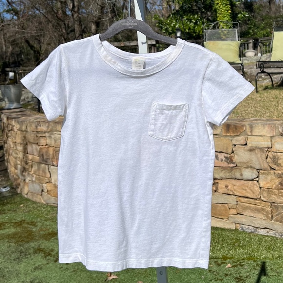 Crewcuts White Short Sleeve Tee with Front Pocket - Picture 1 of 8
